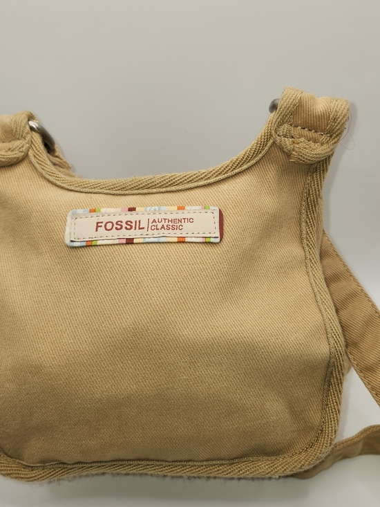 Fossil Handbags - Vintage Y2K Tan Khaki Fossil Small 90's Boho Casual Canvas Crossbody Purs
